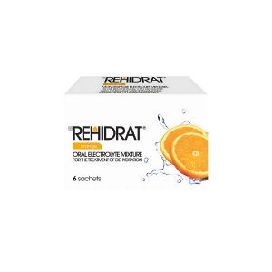 Rehidrat, Oral Electrolyte Mixture, Orange, 14g X 6 Sachets