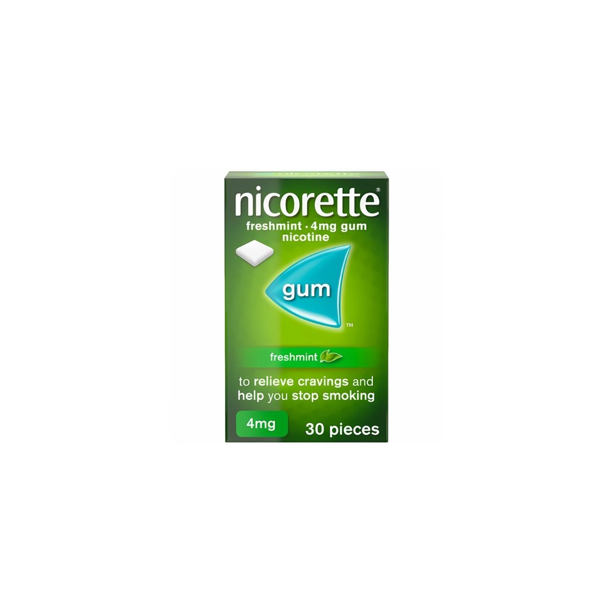 Nicorette Gum Freshmint 4mg 30 Pieces