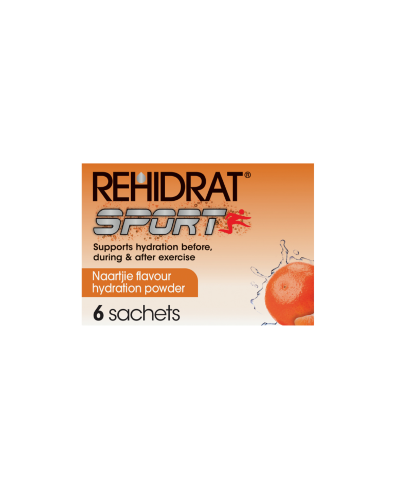 Rehidrat Sport Oral Electrolyte Mixture Naartjie 14g x 6 Sachets (3)